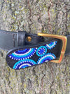 Kenya Genuine Leather Belt with Beads - Nuba Arts