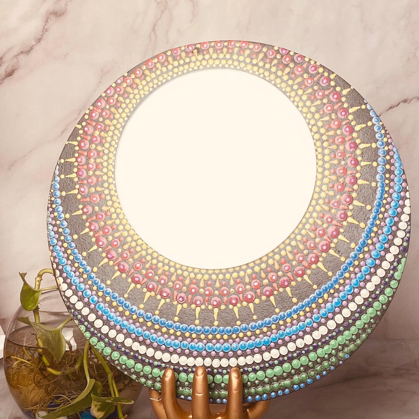 Harmony in Reflection: Mandala Mirror Decor for Inspired Living - Nuba Arts